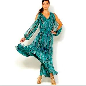 IMAN XS Printed Maxi Dress used once.